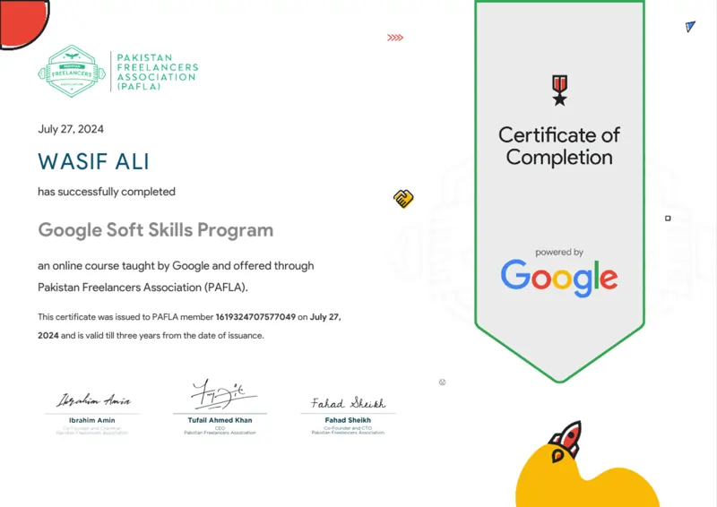 Google Soft Skills Certificate